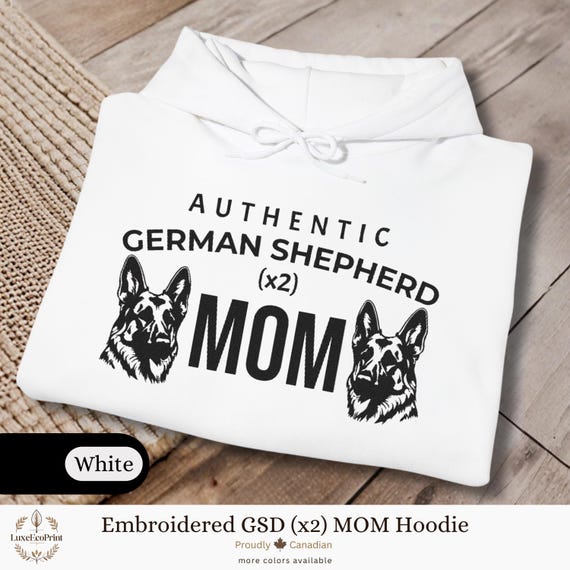 German Shepherd Mom (x2) Hoodie | GSD Lover Sweatshirt