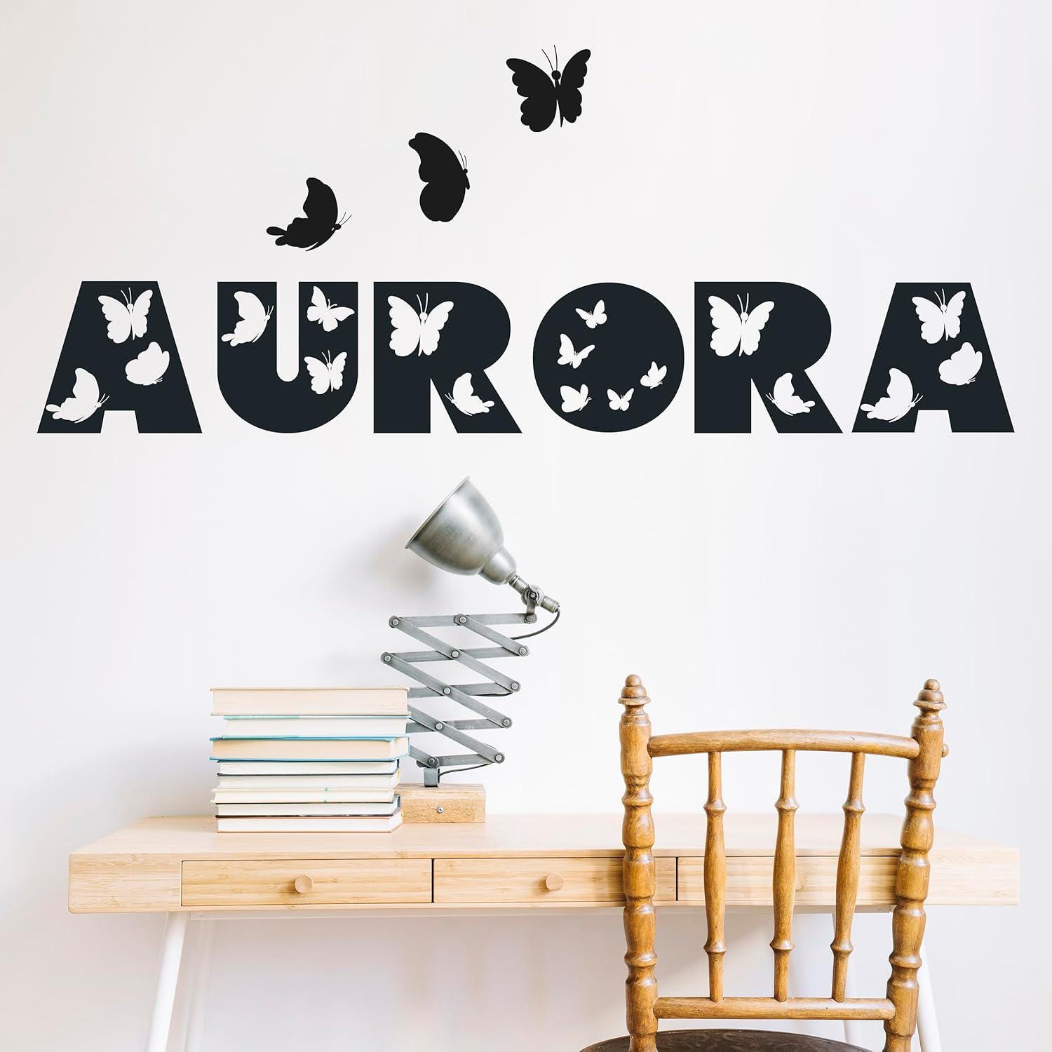 Custom Butterfly Name Wall Decal: Girls Nursery Decor - Etsy