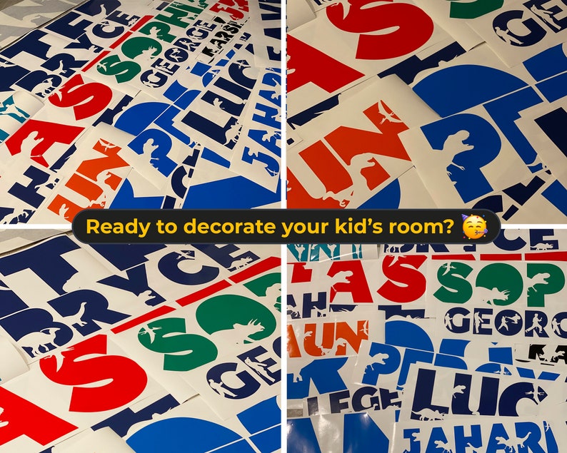 Custom Space Vinyl Wall Name Decal, Space Decor for Boys Room ...