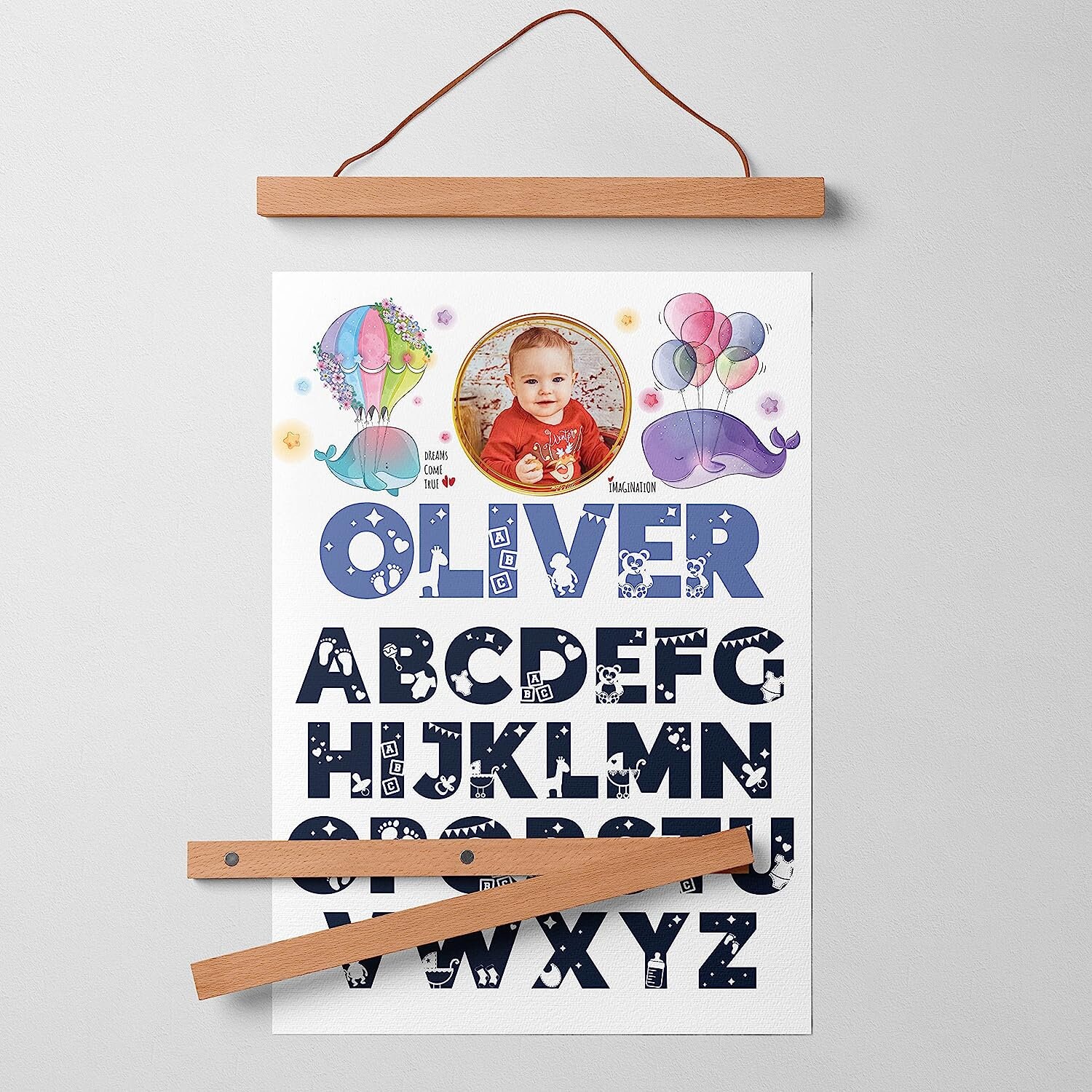 Custom ABC Poster, Educational Poster for Toddlers, Baby Boy Girl Room ...