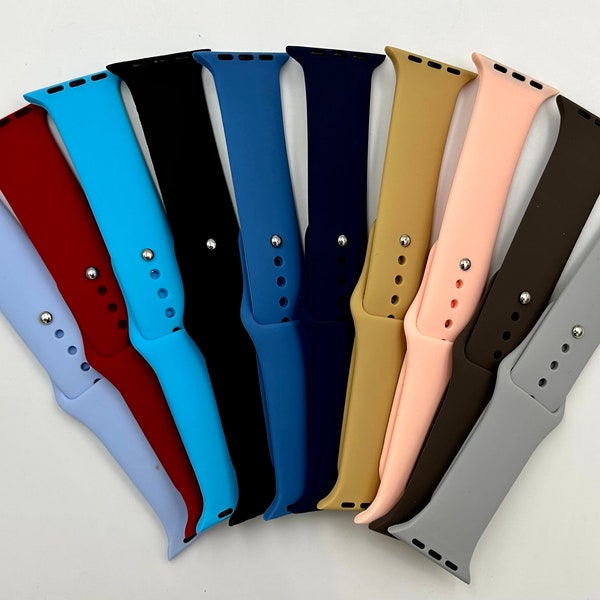 Apple Watch Silikon Armbänder in verschiedenen Farben