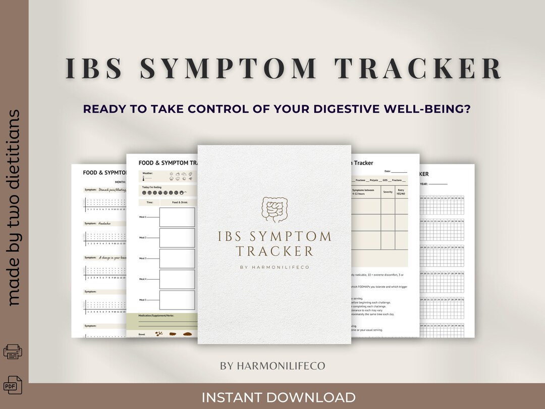 IBS Symptom Tracker Digestive Diary Wellness Through IBS - Etsy