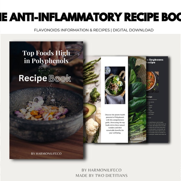 The Anti-Inflammatory Recipe Book, Top Foods High in Polyphenols, Healthy Recipes for Inflammation Reduction, Inflammatory Relief - E-Book