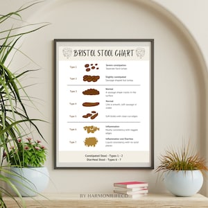 Bristol Stool Chart Digestive Health Tracker Healthy Poop Bowel