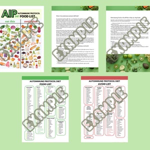 AIP Food List Autoimmune Protocol Diet Guide Autoimmune Disease Food ...