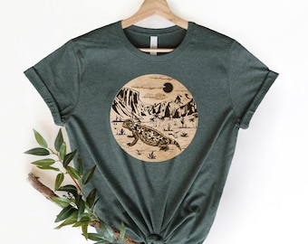 Lizard T Shirt, Horned Lizard Shirt,Cute Lizard Shirt, Lizard Owner Gift, Cute Funny Shirt, Lizard Tee,