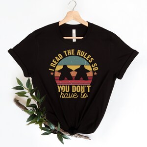 Board Game shirt,Retro Geeky tee,Board game t-shirt,I Read The Rules So You Don't Have To shirt, Board Games Outfit,,Dungeons And Dragons , image 4