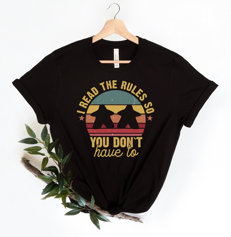 Board Game shirt,Retro Geeky tee,Board game t-shirt,I Read The Rules So You Don't Have To shirt, Board Games Outfit,,Dungeons And Dragons , image 4