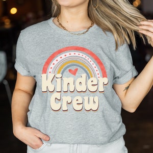 Kinder Crew, Kindergarten Shirt, Kindergarten Teacher Shirt, Kindergarten Graduation Gift, Kinder Team Shirt, Kinder Squad, PreK Pre K Gift