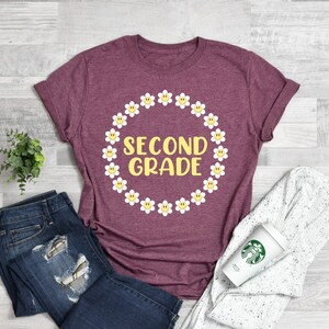Second Grade Shirt, Retro Second Grade Teacher Shirt, 2nd Grade Team Shirts, Back to School Shirt, Kids First Day of Second Grade Tee
