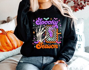 Spooky Season Shirt, Halloween Shirt, Fall shirt, fall shirts, spooky seaon shirts, retro spooky season shirt, retro halloween shirt, spooky