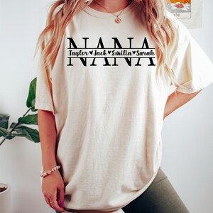 Personalized Nana  Sweatshirt, With Children Names, Mothers Day Gift,Gift for Grandmother,Christmas Gift for Nana,Grandma Sweatshirt