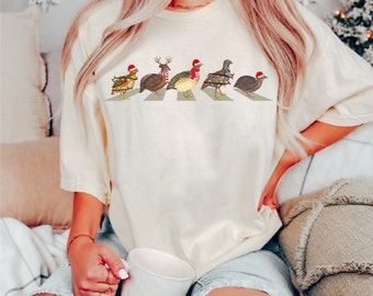 Quail Birds Christmas Shirt For Hunter,Cute Birds Christmas Sweatshirt, Santa Quail Christmas Shirt,Men shiChristmas Quails Sweatshirt,rt,
