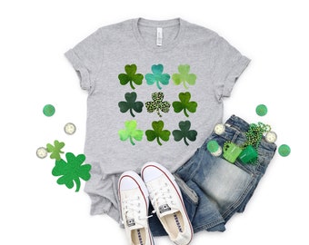 St Pattys Day,Patrick's Day T-Shirt, Irish Tshirt, Clover Shirt, Lucky Shirt, Shamrock Shirts, Four Leaf Clover, Saint Patrick's Day,