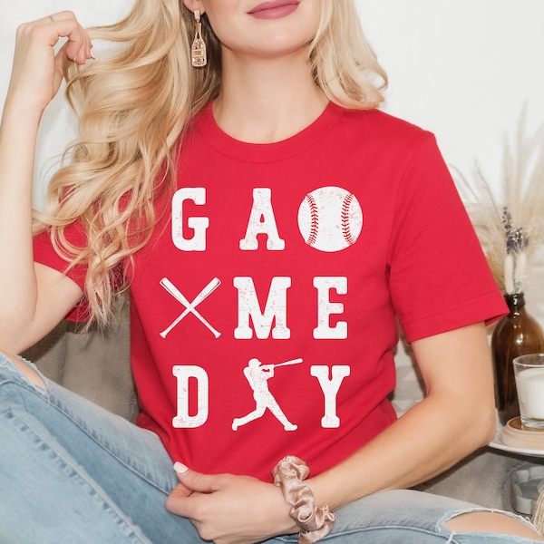 Game Day Baseball Shirt, Baseball Season, Baseball Lover Shirt,  Mom Shirt, Baseball Shirt For Women, Sports Mom Shirt, Mothers Day Gift,