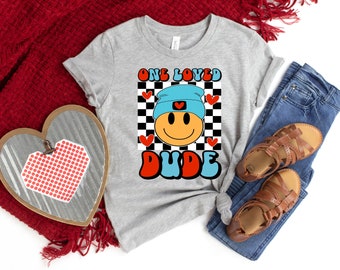 Kids shirt, Kids Valentine Outfit, Love Shirt, Happy Valentines Day, Boy Valentine Shirt, Valentine jongens Shirts, One Loved Dude shirt,