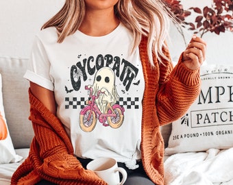 Cycopath Halloween Shirt, Cute Halloween Shirt, Spooky Season Shirt, Funny Halloween, Trendy Halloween Shirt, Ghost Tee, Halloween Gifts