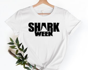 Shark Week Shirt, Beach Summer Tee Shark Fans, Great White Shark, Shark Shirt, Shark T-Shirt, Shark Week 2024