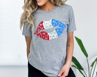 Star Lips, Lips T shirt, Kiss Shirt, Red Lips Leopard Tongue Shirt, Red Lips Valentines Day Shirt, Cute Red Lips