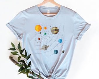 Galaxy Tee, Space Travel Planets Shirt,Solar System Shirt, Astronomy Gift, Science Lover Shirt, Gift for Science Lover, Scientist Shirt,
