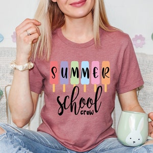 Summer School Crew Shirts, Teach Love Inspire Shirt, Back To School Shirt, First Grade Teacher Shirts, Teacher Appreciation Shirt,Summer Tee