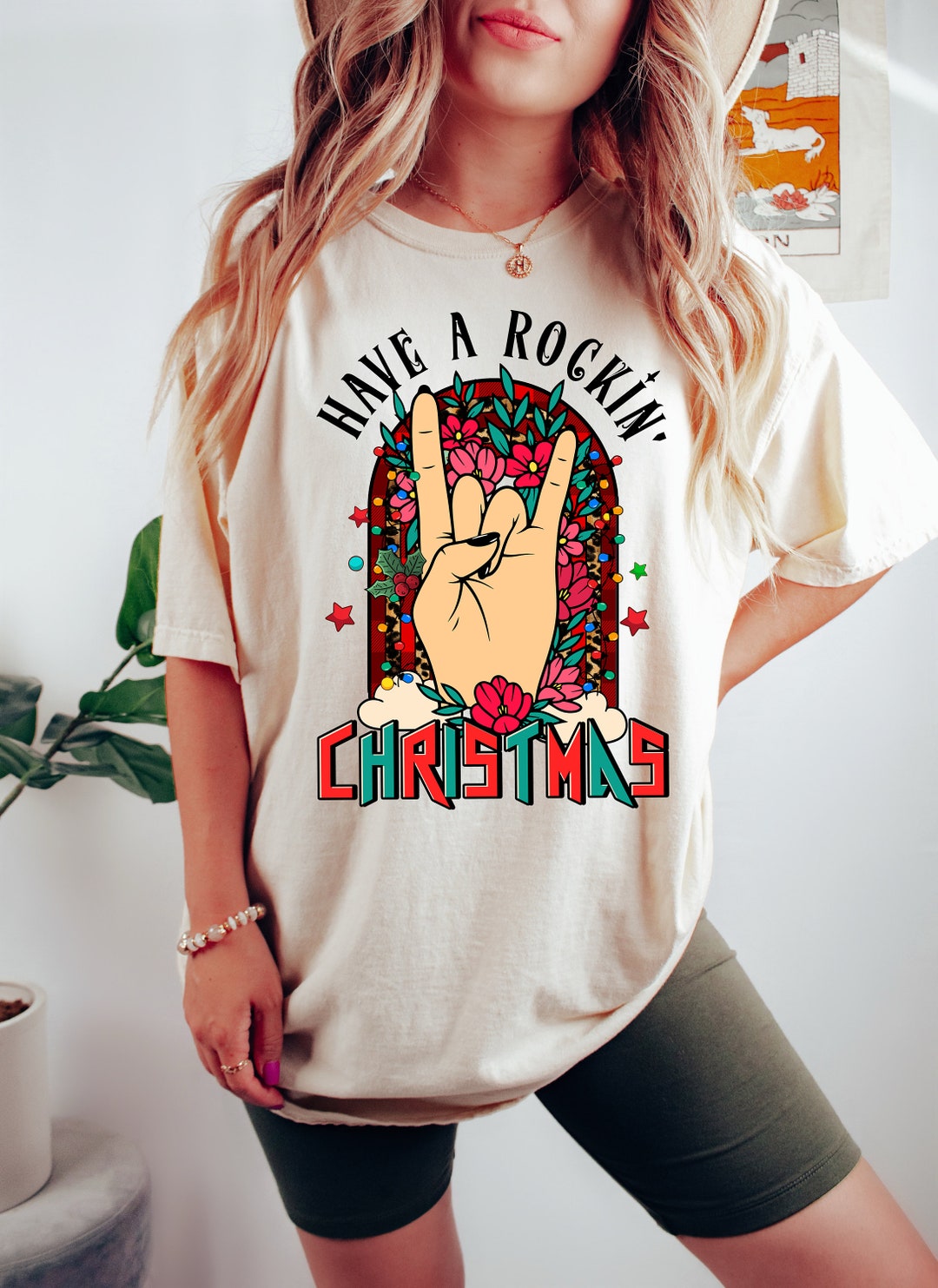 Have a Rockin Christmas Shirt,christmas Shirt,rocker Christmas T-shirt ...