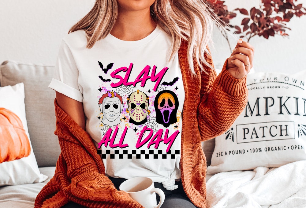 Fall Shirt Halloween Shirt,Slay All Day Shirt, Halloween Shirt, Halloween Shirts, Funny Halloween Shirt, Fall Shirts, Hocus Pocus Shirt Teedreams