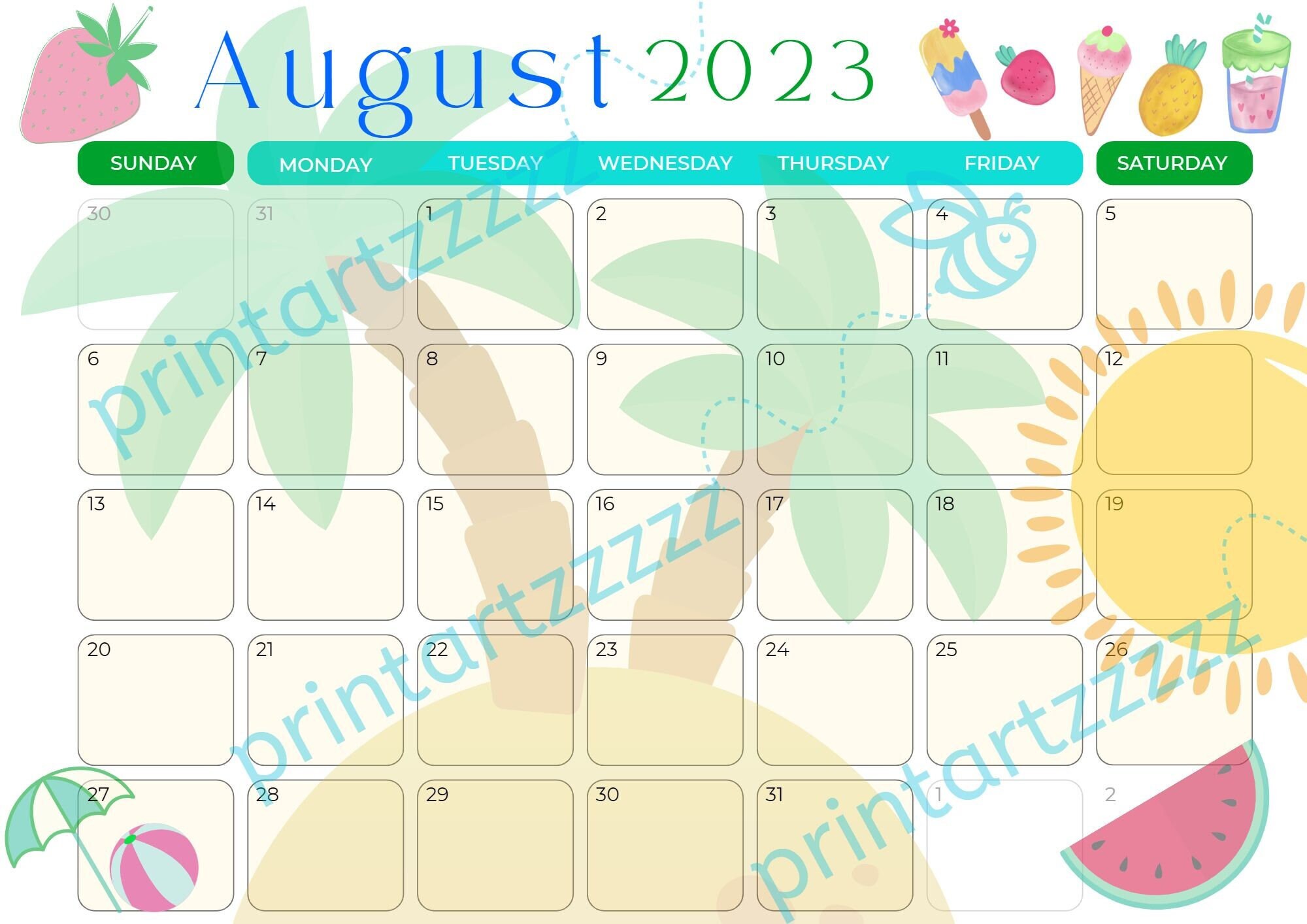 Seaside Calendars - Etsy