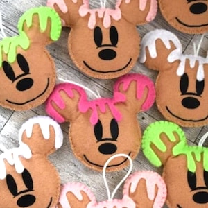 Mickey mouse/ felt Christmas ornaments/ home decor