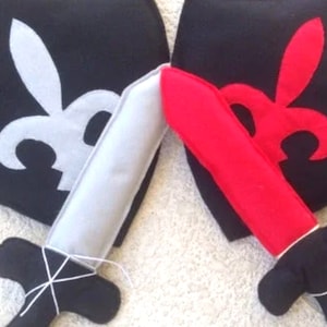 Knights felt shield & sword/ pretend play/Custome accessories.