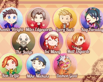 Speldbadges Ace Attorney <20 opties>