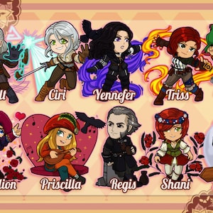 The Witcher Keychains &lt;21 options&gt;