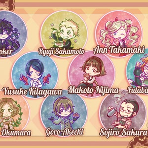 Persona 5 Pins &lt;9 Optionen&gt;