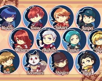 Persona 3 pin-badges <12 opties>