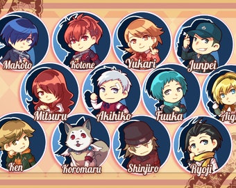 Persona 3 Pin Badges <12 options>