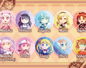 Magical Girls Pin Badges <19 options>