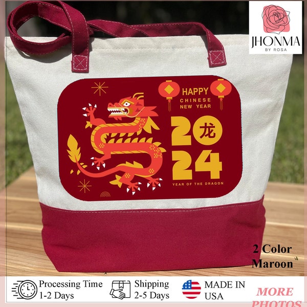 chinese new year tote bag
