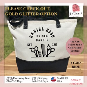 Custom barber bag top