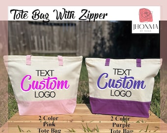 Custom Tote Bag, Personalized Tote Bag, Promotional Tote Bag, Your Text, Image, Trade Show Gift Bag, Custom Shopper, Shopping Bags, Logo Bag
