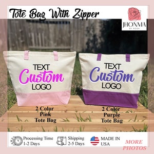Custom Tote Bag, Personalized Tote Bag, Promotional Tote Bag, Your Text, Image, Trade Show Gift Bag, Custom Shopper, Shopping Bags, Logo Bag