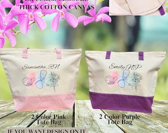 Personalized Nurse Tote Bag, Custom Medical Gift