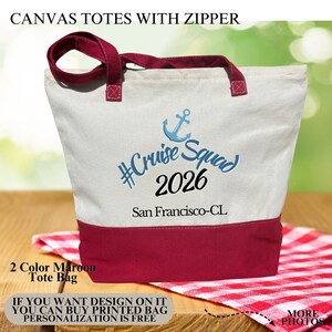 Family Cruise Trip 2024 Tote Bag, Cruise Bag, Family Cruise Tote, Family Vacation Tote, Summer Matching Gift, Holiday Vacation, Cruise Squad image 4