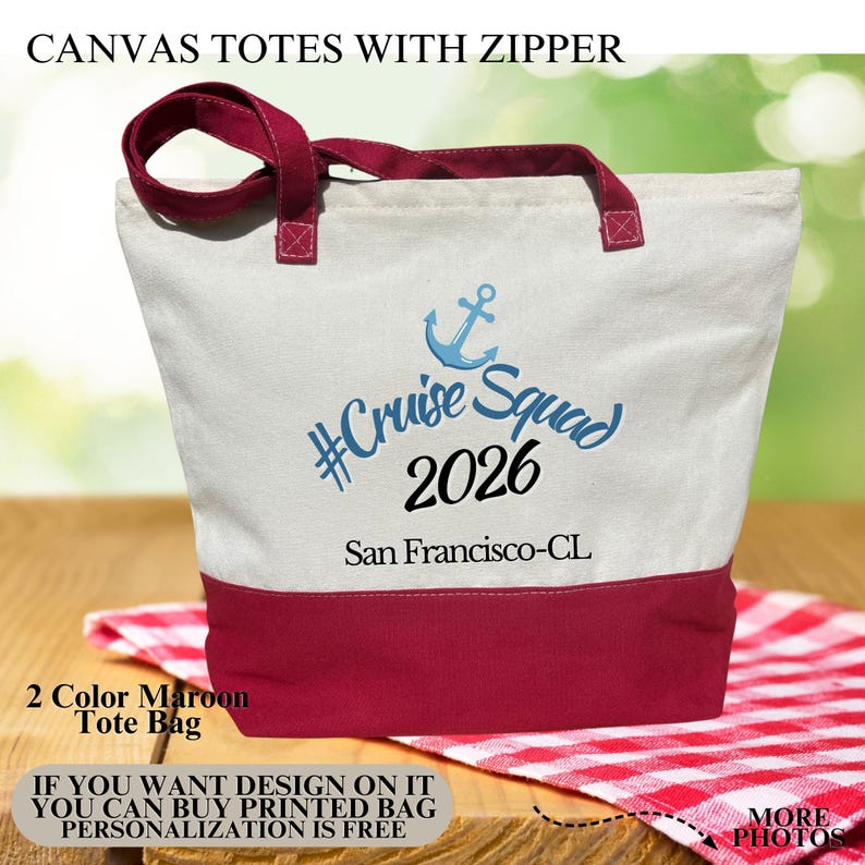 Family Cruise Trip 2024 Tote Bag, Cruise Bag, Family Cruise Tote, Family Vacation Tote, Summer Matching Gift, Holiday Vacation, Cruise Squad image 4