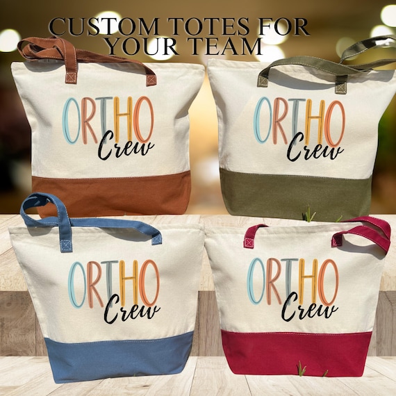 Ortho Squad Nurse Retro Tote Bag, Orthopedic Department Gift, Ortho Crew Tote Bag, Ortho Nurse Squad, Ortho Nurse Team Tee, Ortho Squad Bag