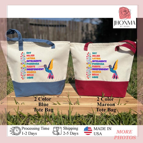 Culture Hispanic Heritage Month Tote Bag, National Hispanic Heritage, Mexican Woman Tote Bag, Latina Power,Latina Woman Bag,Hispanic History