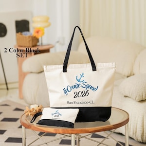 Family Cruise Trip 2024 Tote Bag, Cruise Bag, Family Cruise Tote, Family Vacation Tote, Summer Matching Gift, Holiday Vacation, Cruise Squad image 1