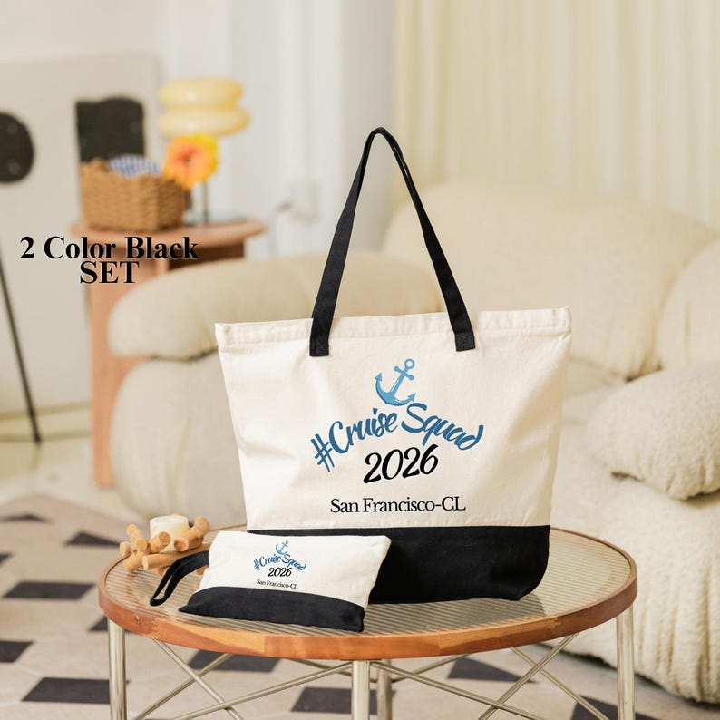 Family Cruise Trip 2024 Tote Bag, Cruise Bag, Family Cruise Tote, Family Vacation Tote, Summer Matching Gift, Holiday Vacation, Cruise Squad image 1