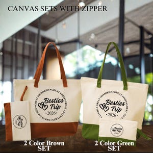 Custom Besties Trip Tote Bag, Besties Vacation Bag, Besties Trip 2026 Tote Bag, Besties Cruise Bag, Travel Tote Bag, Cruise Travel Bag Bild 8