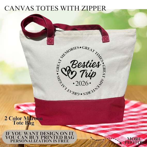 Custom Besties Trip Tote Bag, Besties Vacation Bag, Besties Trip 2026 Tote Bag, Besties Cruise Bag, Travel Tote Bag, Cruise Travel Bag