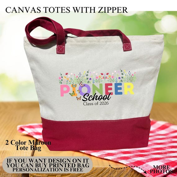Personalized Pioneer School Tote Bag, JW Gift Ideas, jw 2026 gifts, Pioneer School Bag, 2026 Pioneer Service School, JW Pioneer Gifts